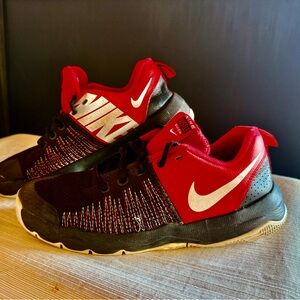 Nike Black and Red Sneakers